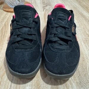 Puma Black and Pink Sneakers